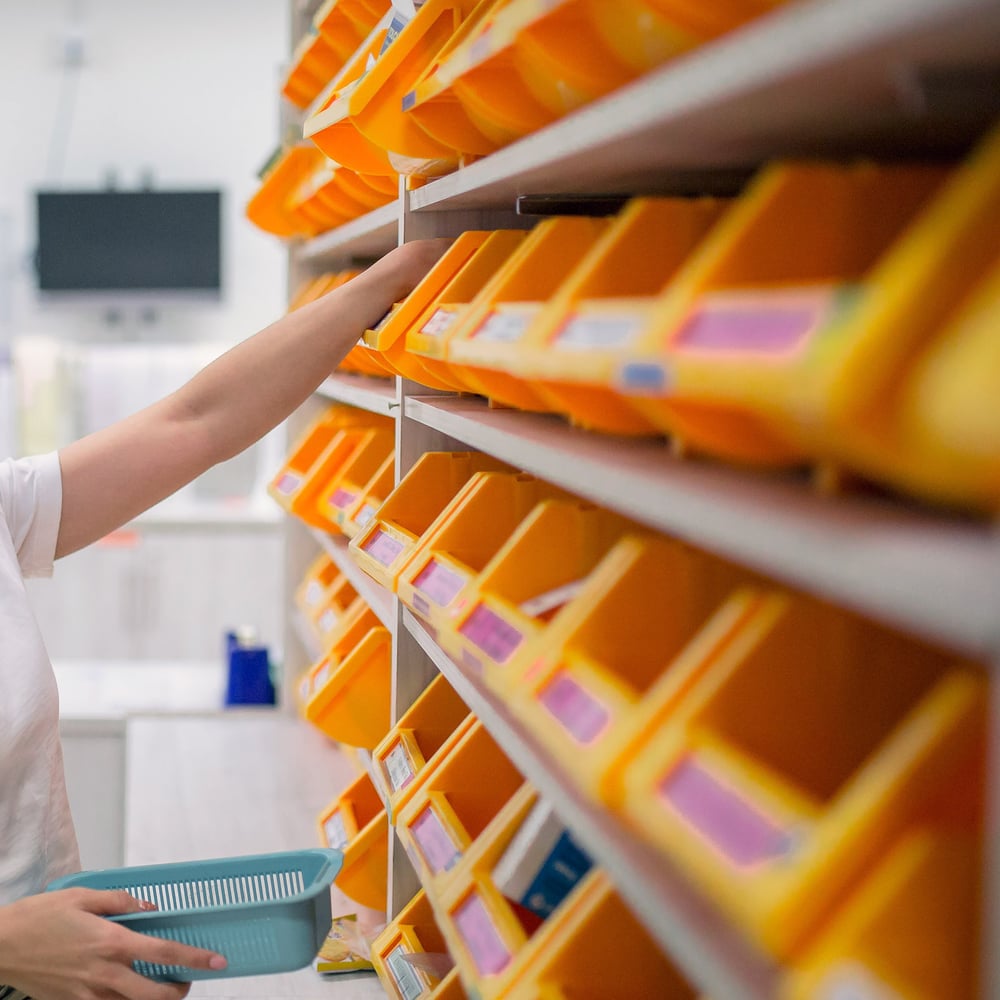 Hospital shelves