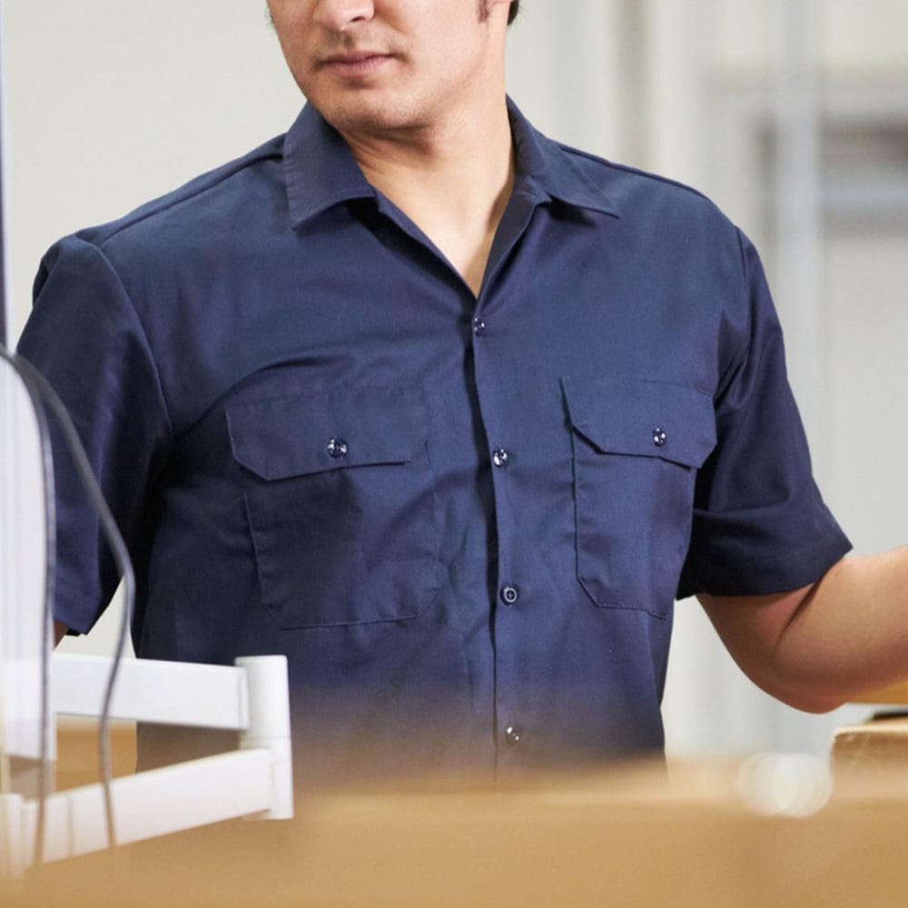 Warehouse manager at work
