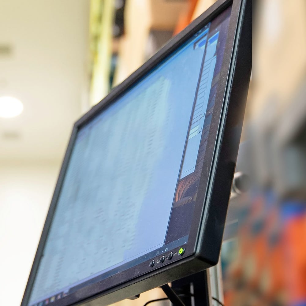 computer in the warehouse