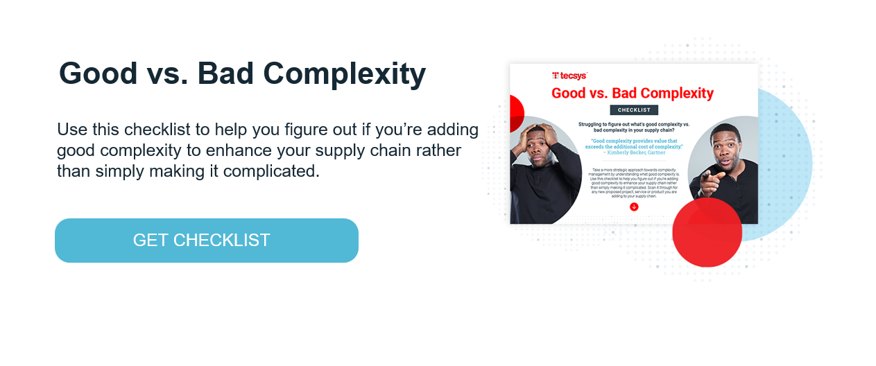 Good vs. Bad Complexity Checklist