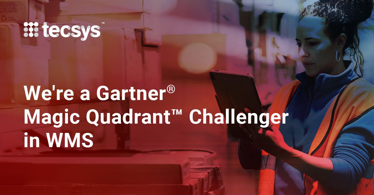 Tecsys Placed as a Challenger in 2025 Gartner® Magic Quadrant™ for Warehouse Management Systems