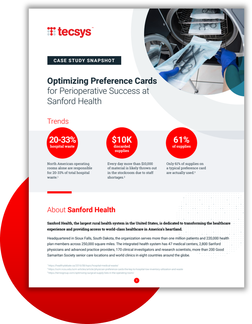 Optimizing preference cards Sanford Health