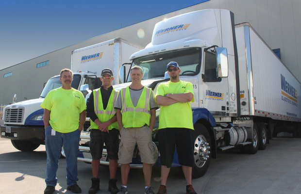 Werner Electric Supply Delivery Trucks and Drivers
